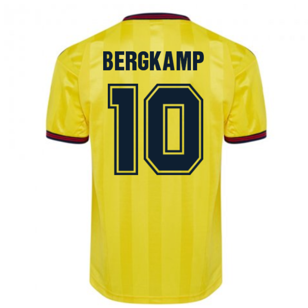 Score Draw Arsenal 1985 Centenary Away Shirt (BERGKAMP 10)