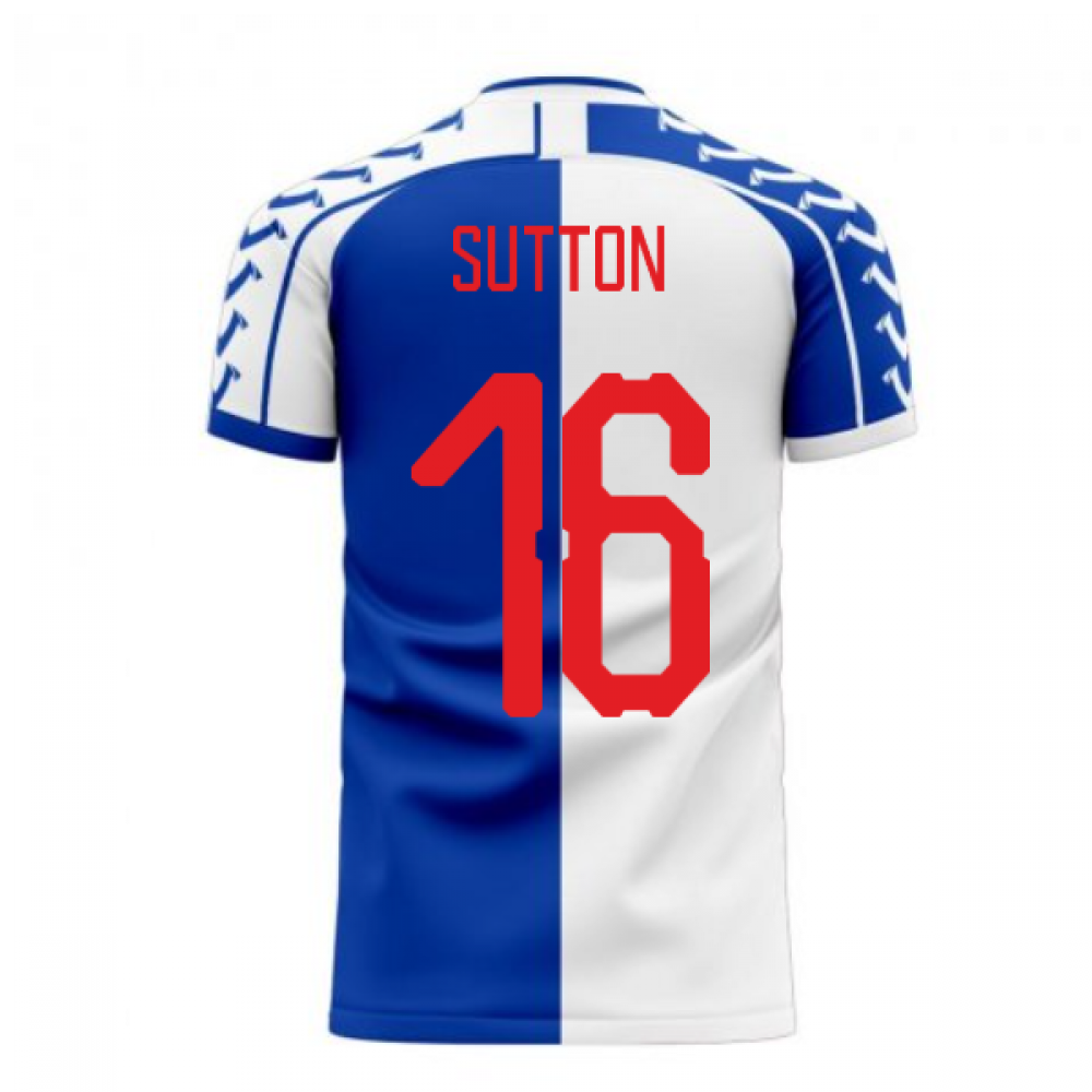  Blackburn 2024-2025 Home Concept Football Kit (Viper) (Sutton 16) - Baby