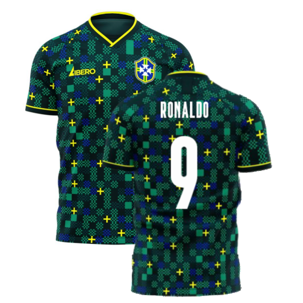 Brazil 2024-2025 Third Concept Football Kit (Libero) (RONALDO 9)