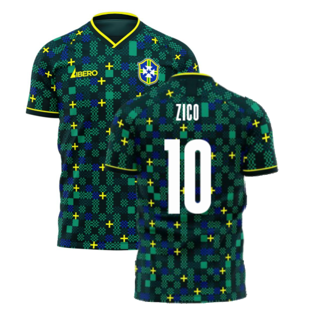  Brazil 2025-2026 Third Concept Football Kit (Libero) (ZICO 10)