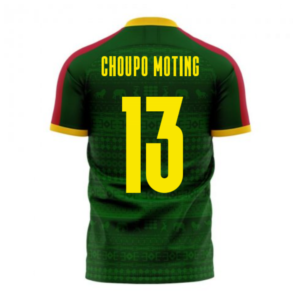 Cameroon 2024-2025 Home Concept Football Kit (Libero) (CHOUPO MOTING 13)