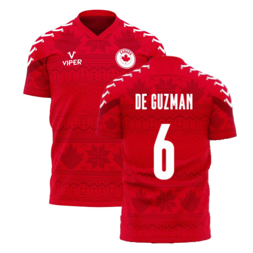  Canada 2024-2025 Home Concept Football Kit (Viper) (De Guzman 6)