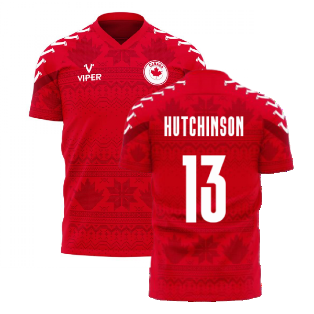  Canada 2024-2025 Home Concept Football Kit (Viper) (Hutchinson 13)