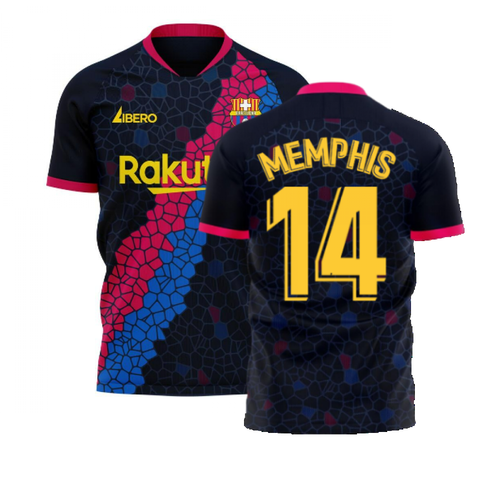 Catalonia 2024-2025 Away Concept Football Kit (Libero) (MEMPHIS 14)