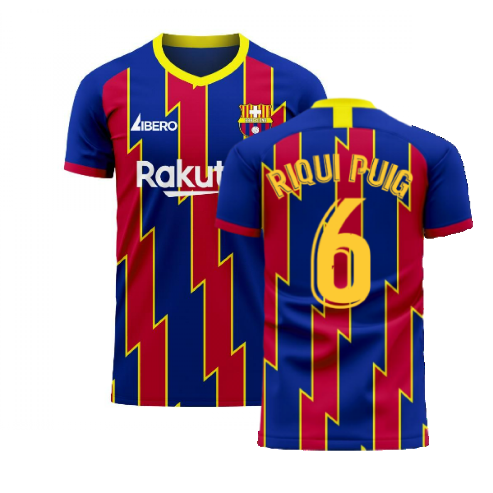 Catalonia 2024-2025 Home Concept Football Kit (Libero) (RIQUI PUIG 6)