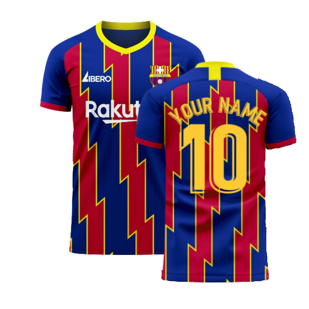 Catalonia 2024-2025 Home Concept Football Kit (Libero) (Your Name)