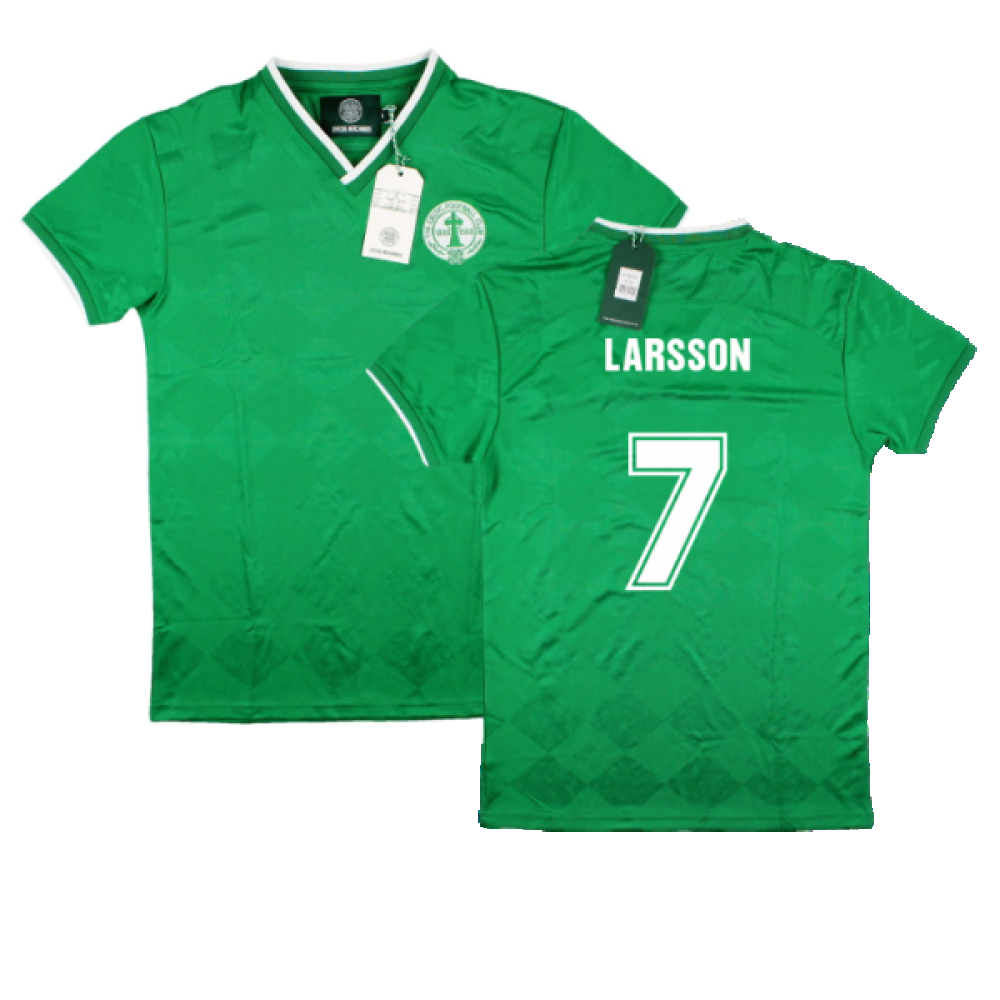 Celtic 1988 Centenary Retro Green Tee (LARSSON 7)