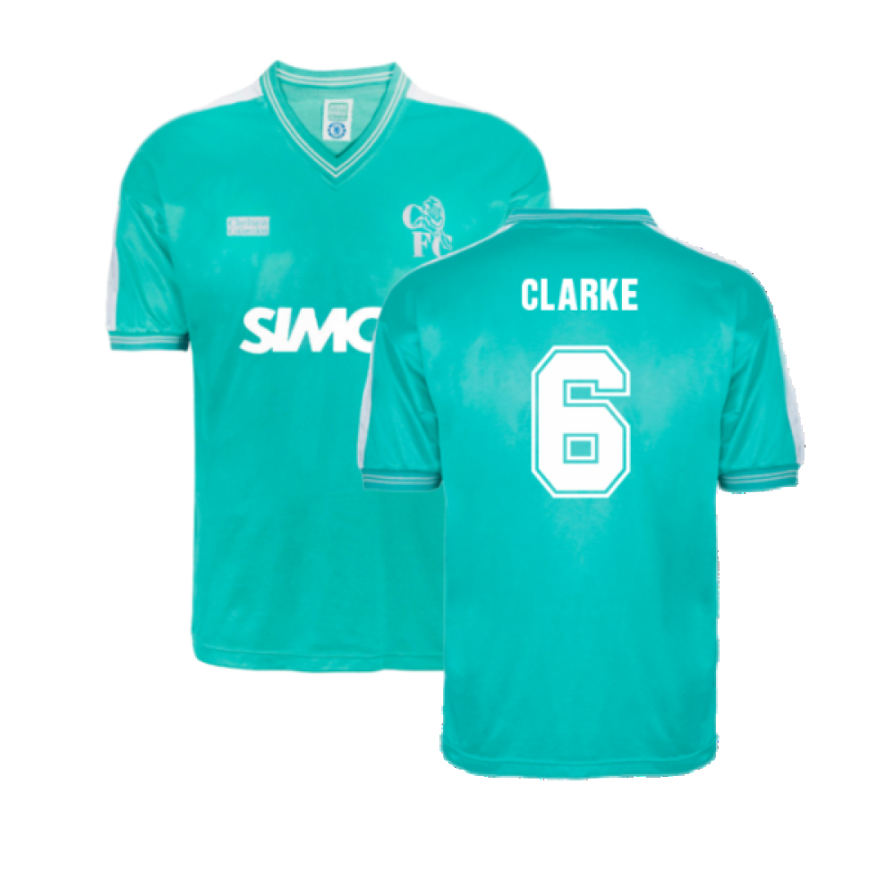 Chelsea 1987 Away Retro Football Shirt (Clarke 6)