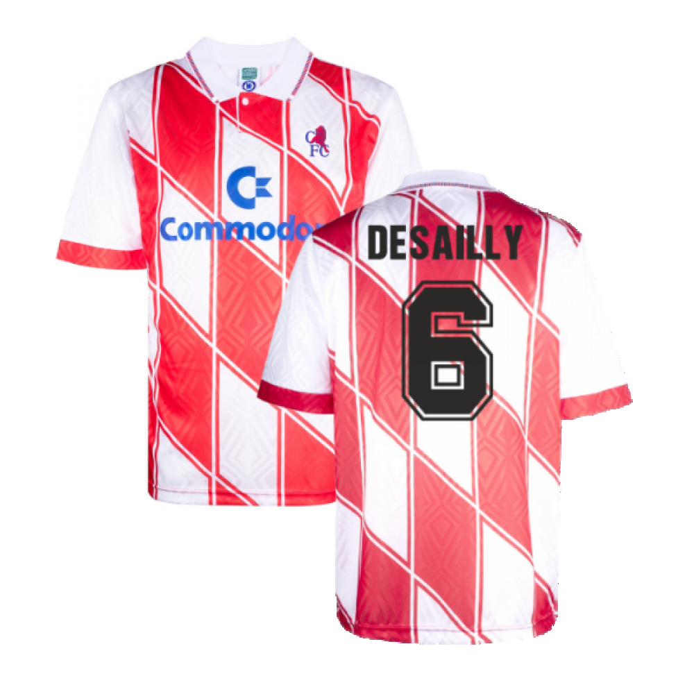 Chelsea 1990 Away Retro Football Shirt (DESAILLY 6)