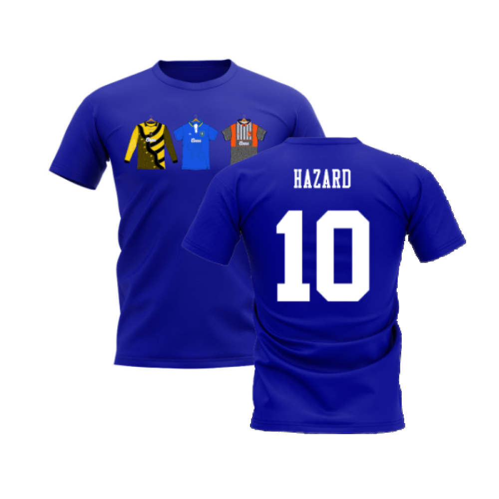 Chelsea 1995-1996 Retro Shirt T-shirts (Blue) (Hazard 10)