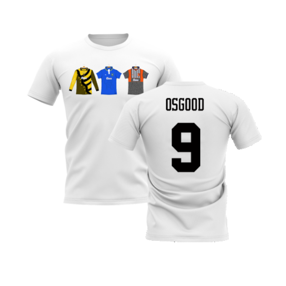 Chelsea 1995-1996 Retro Shirt T-shirts (White) (Osgood 9)