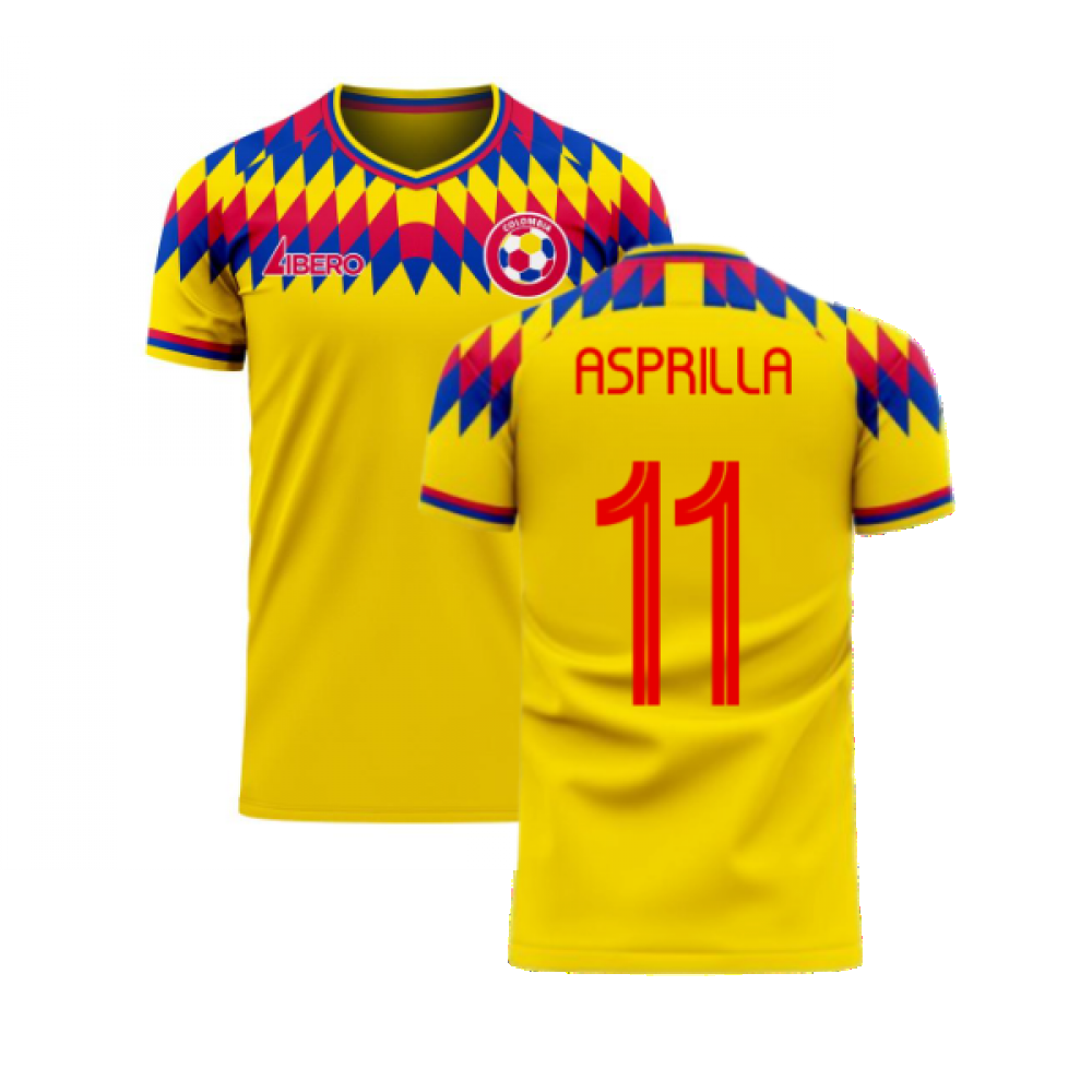 Colombia 2024-2025 Home Concept Football Kit (Libero) (ASPRILLA 11)