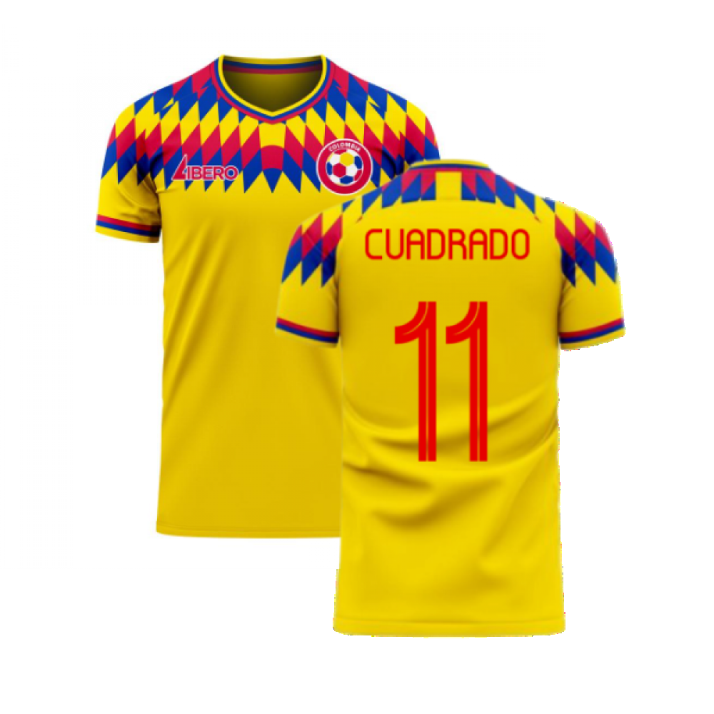 Colombia 2024-2025 Home Concept Football Kit (Libero) (CUADRADO 11)