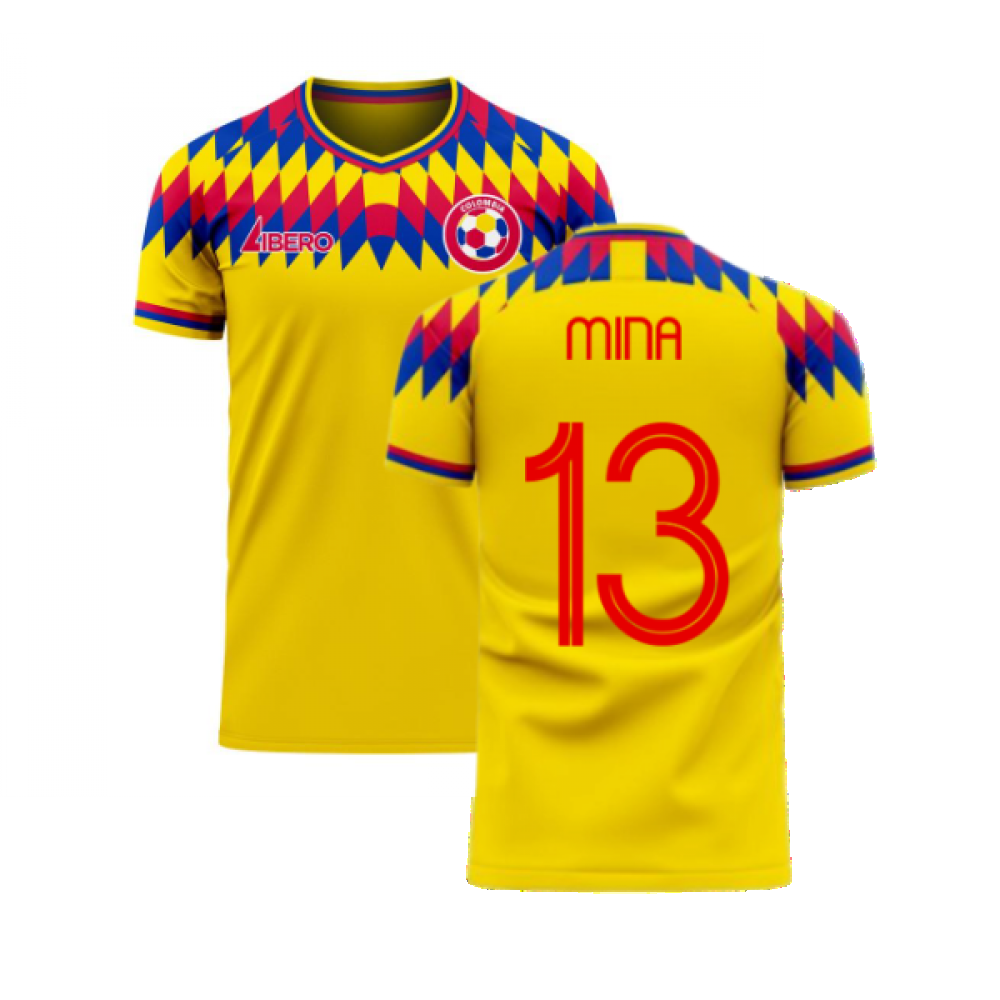 Colombia 2024-2025 Home Concept Football Kit (Libero) (MINA 13)