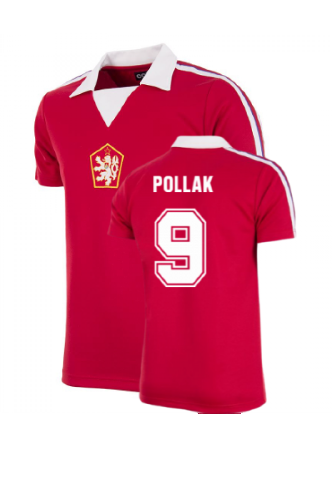 Czechoslovakia 1976 Retro Football Shirt (Pollak 9)