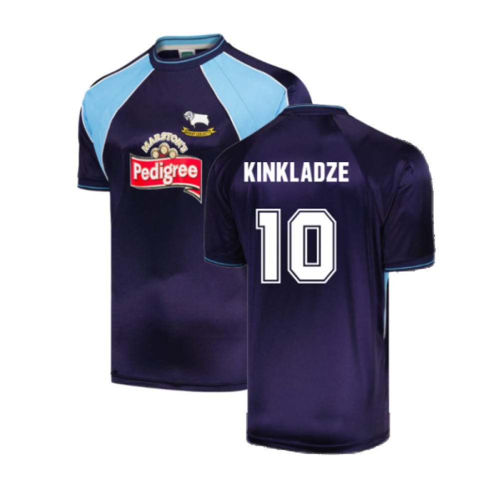 Derby County 2002 Away Retro Shirt (Kinkladze 10)