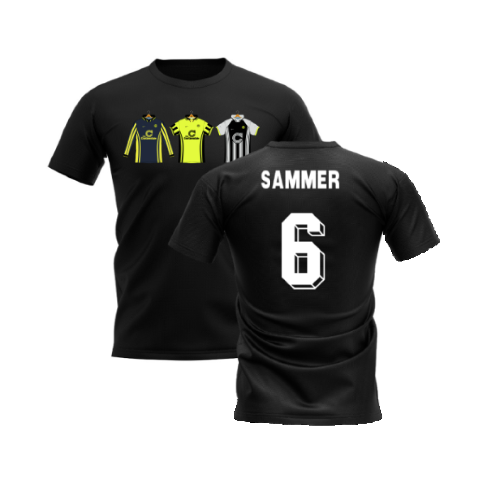 Dortmund 1996-1997 Retro Shirt T-shirt (Black) (Sammer 6)