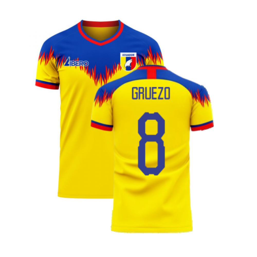 Ecuador 2024-2025 Home Concept Football Kit (Libero) (GRUEZO 8)