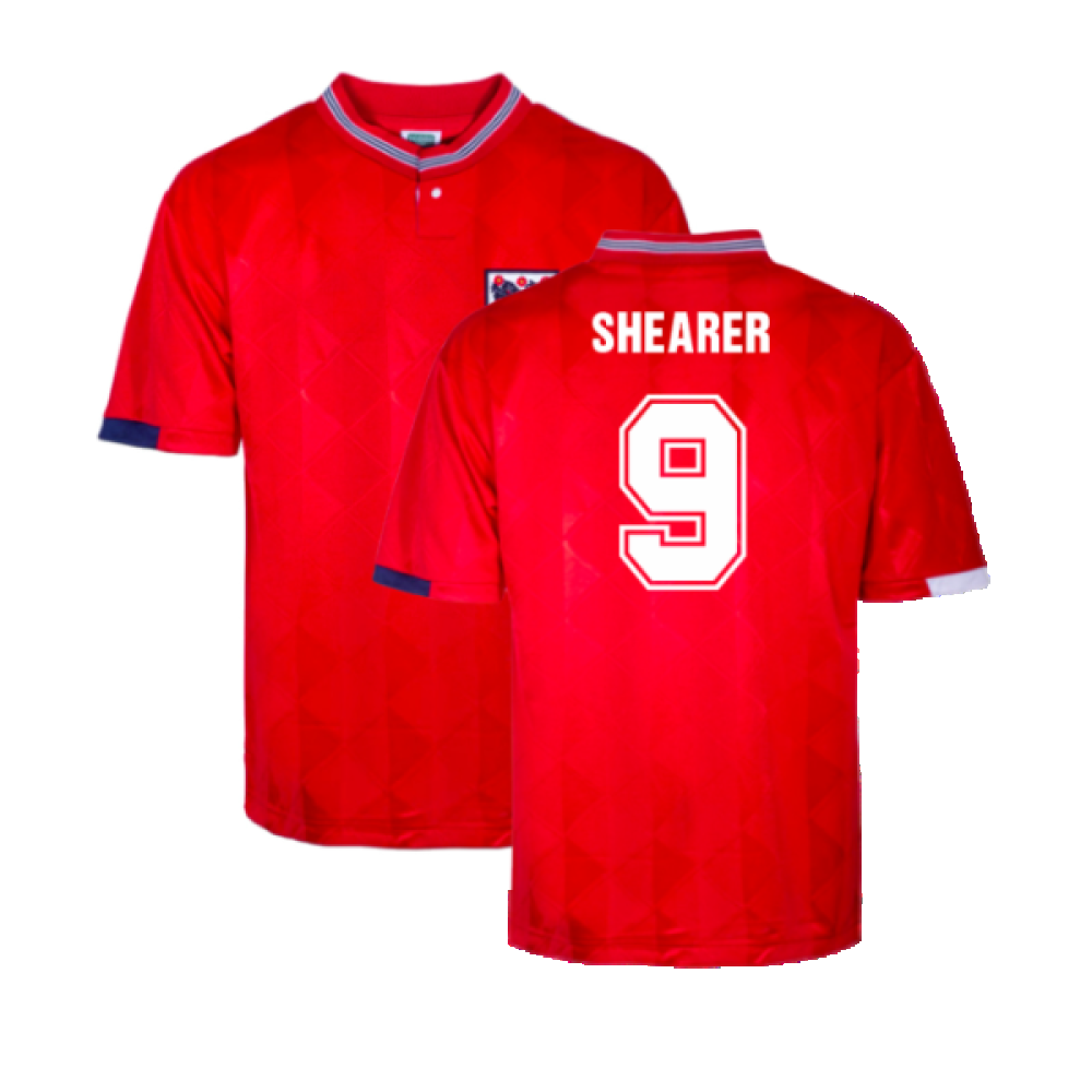 England 1989 Away Retro Shirt (Shearer 9)