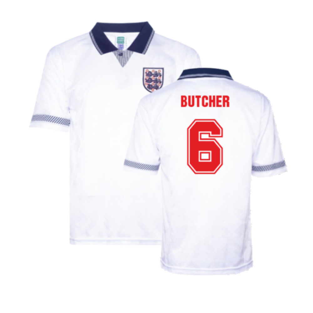 England 1990 Home Retro Shirt (Butcher 6)