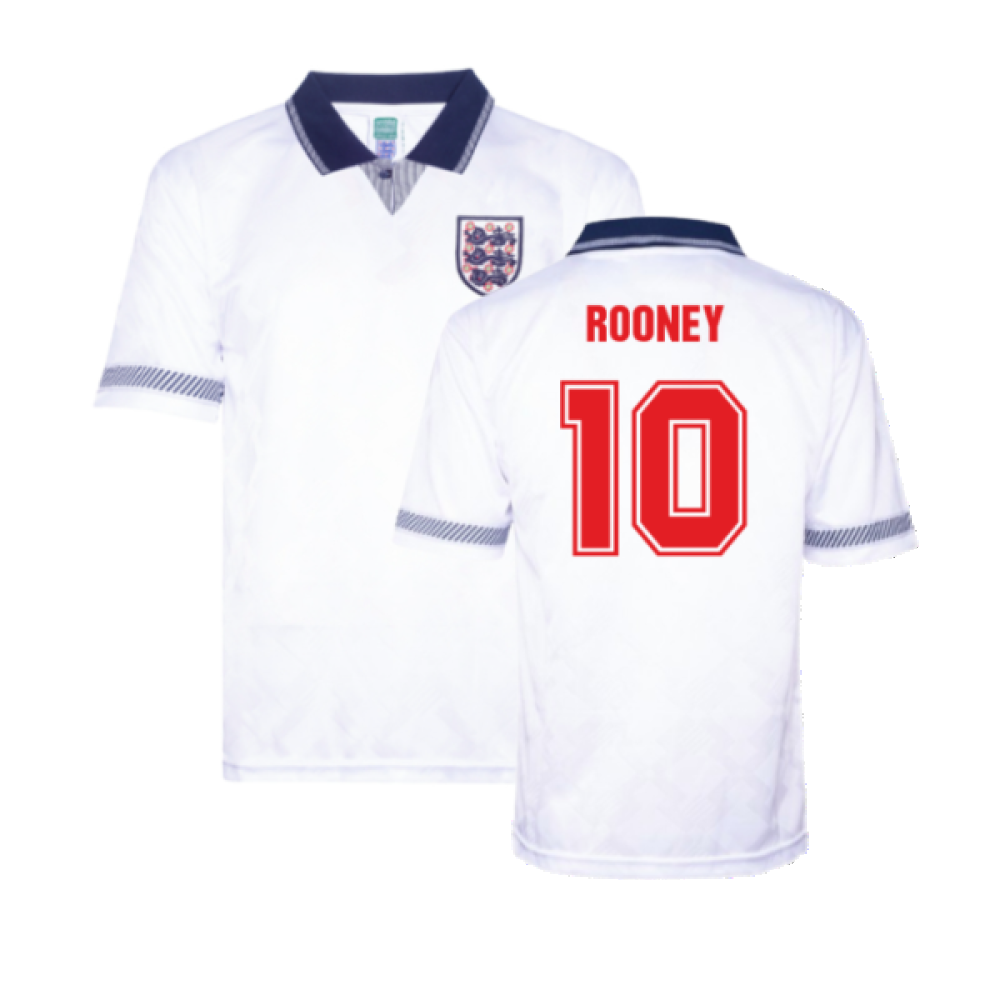 England 1990 Home Retro Shirt (ROONEY 10)