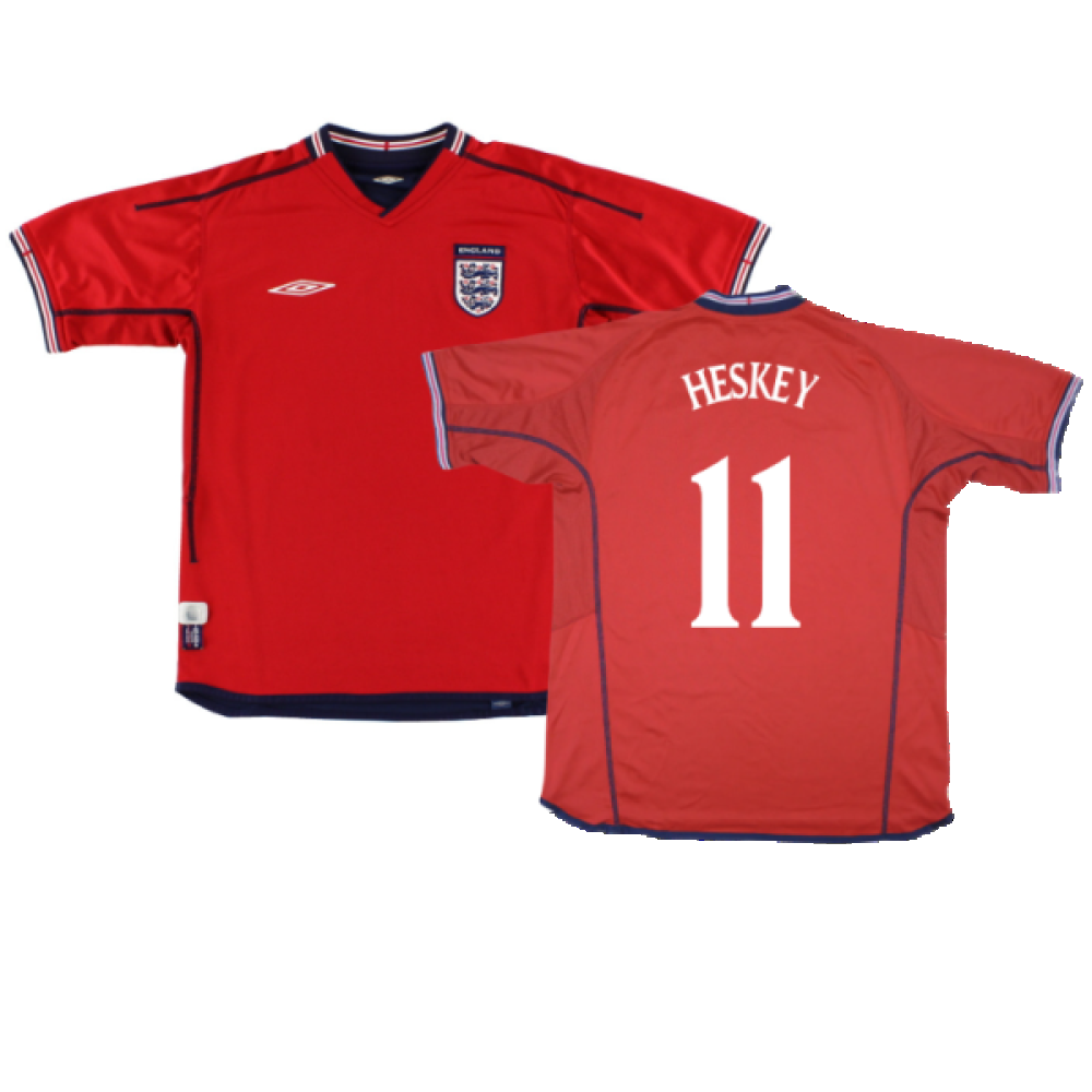 England 2002-04 Away Shirt (Excellent) (Heskey 11)