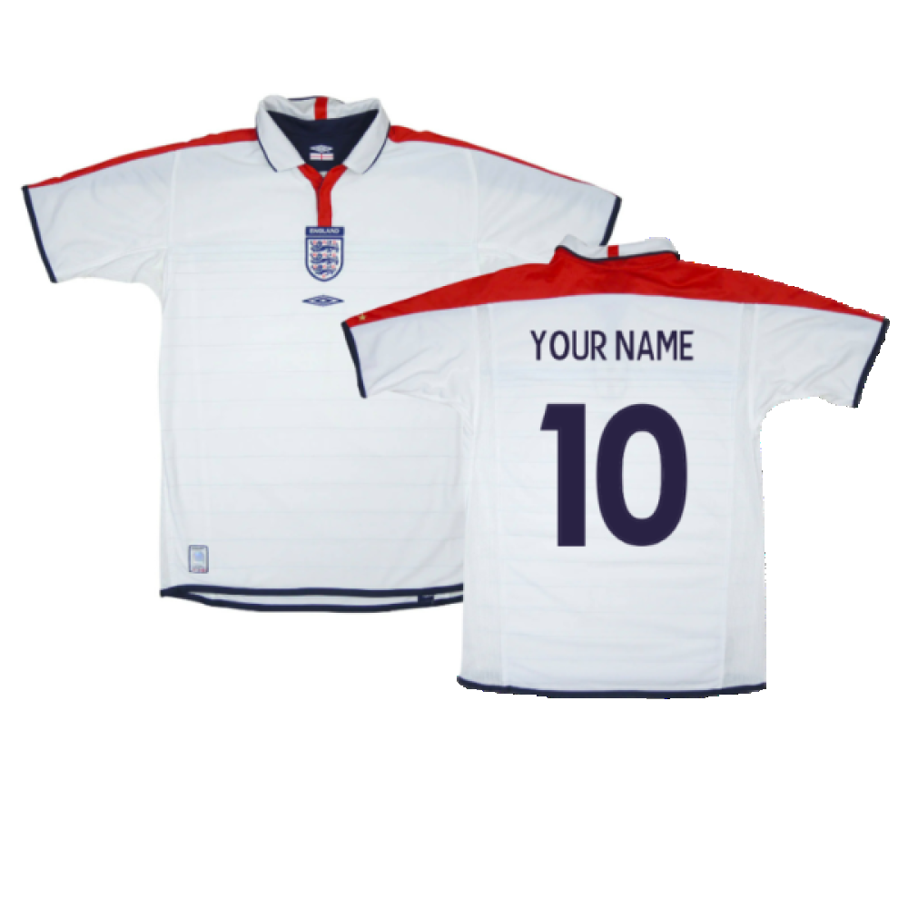 England 2003-05 Home Shirt (XL) (Excellent) (Your Name)