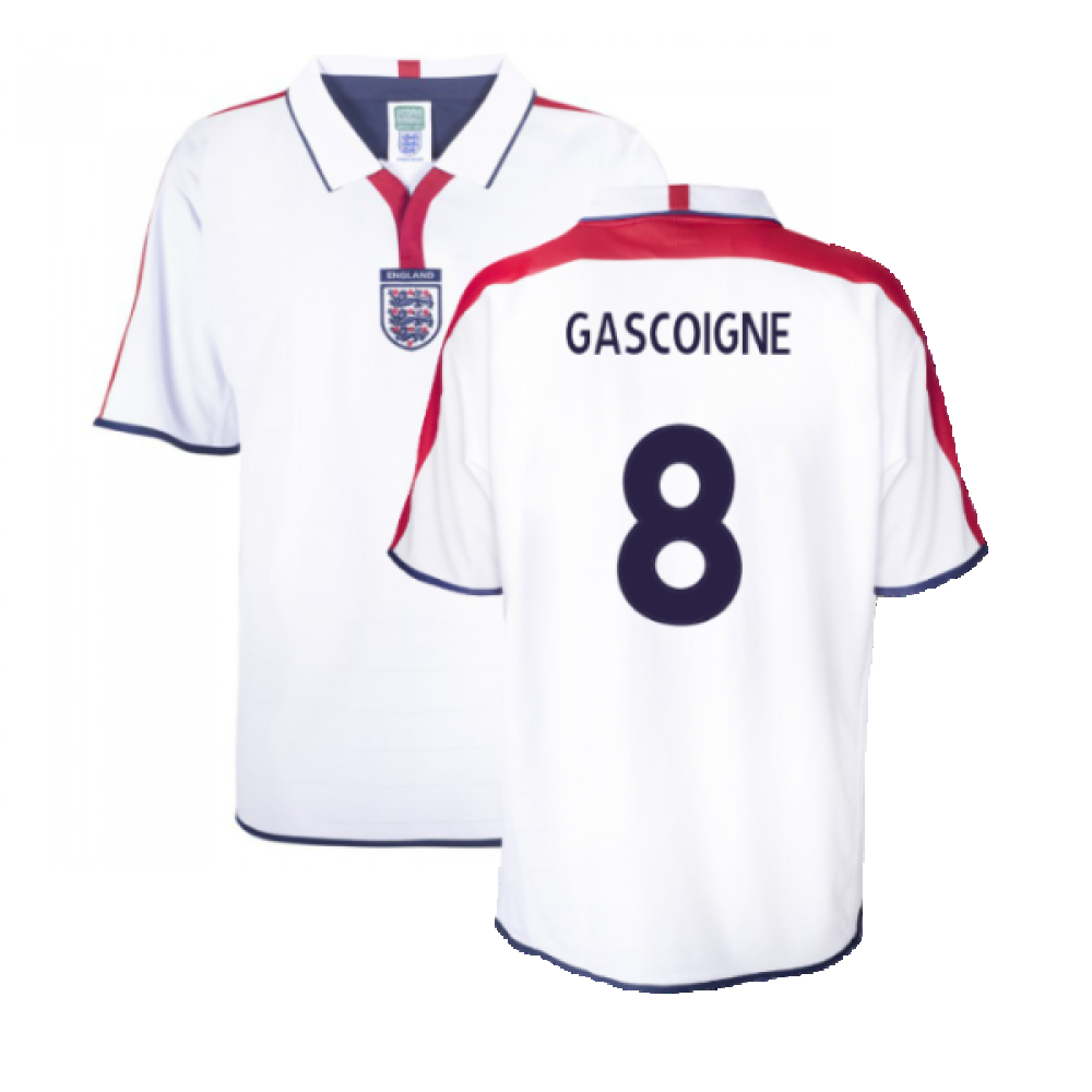 England 2004 Retro Football Shirt (Gascoigne 8)