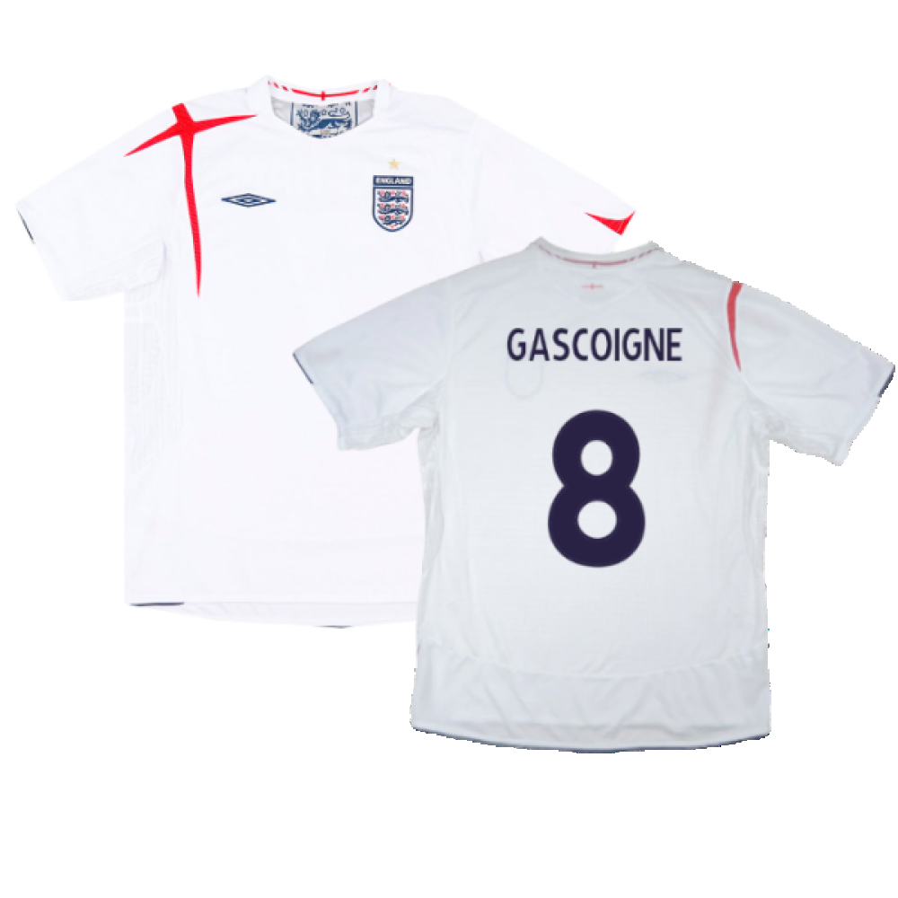 England 2005-07 Home Shirt (XL) (Excellent) (GASCOIGNE 8)