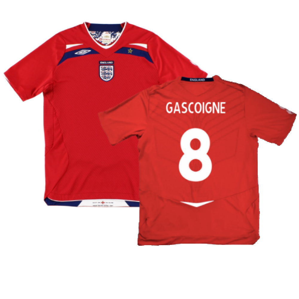 England 2008-10 Away Shirt (L) (Mint) (GASCOIGNE 8)