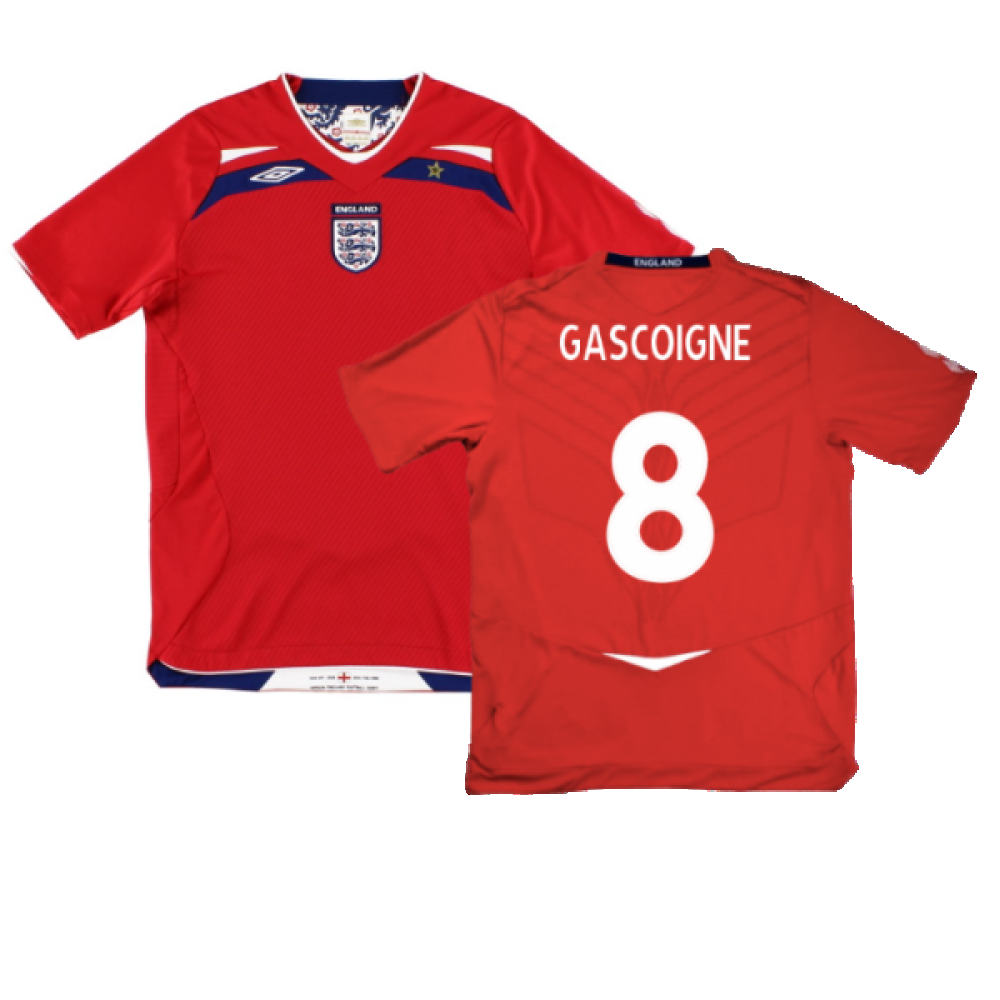 England 2008-10 Away Shirt (Very Good) (GASCOIGNE 8)