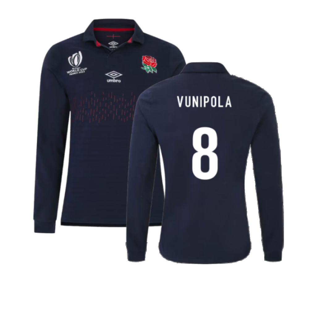 England RWC 2023 Alternate Rugby LS Classic Shirt (Vunipola 8)