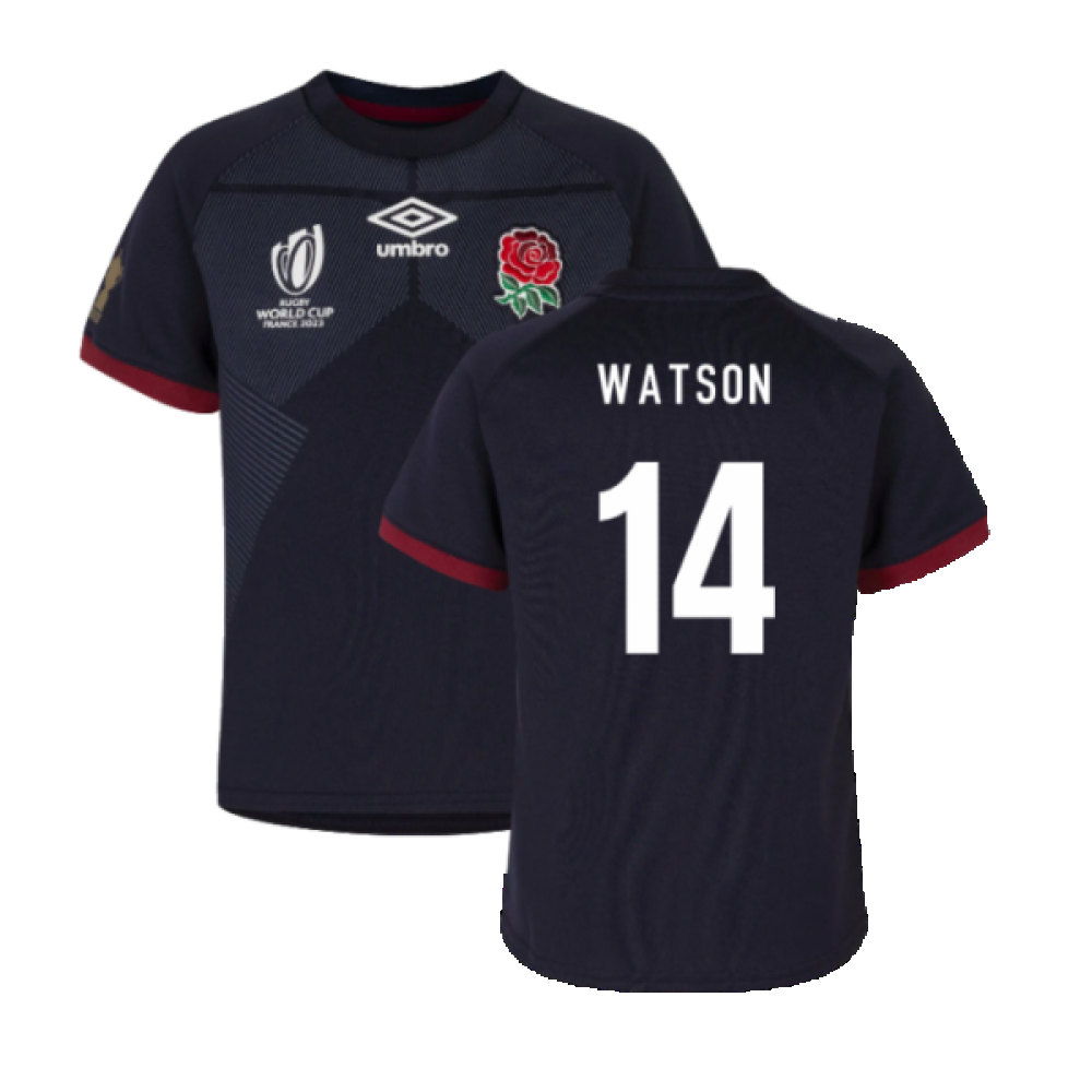 England RWC 2023 Alternate Rugby Replica Infant Shirt (Watson 14)