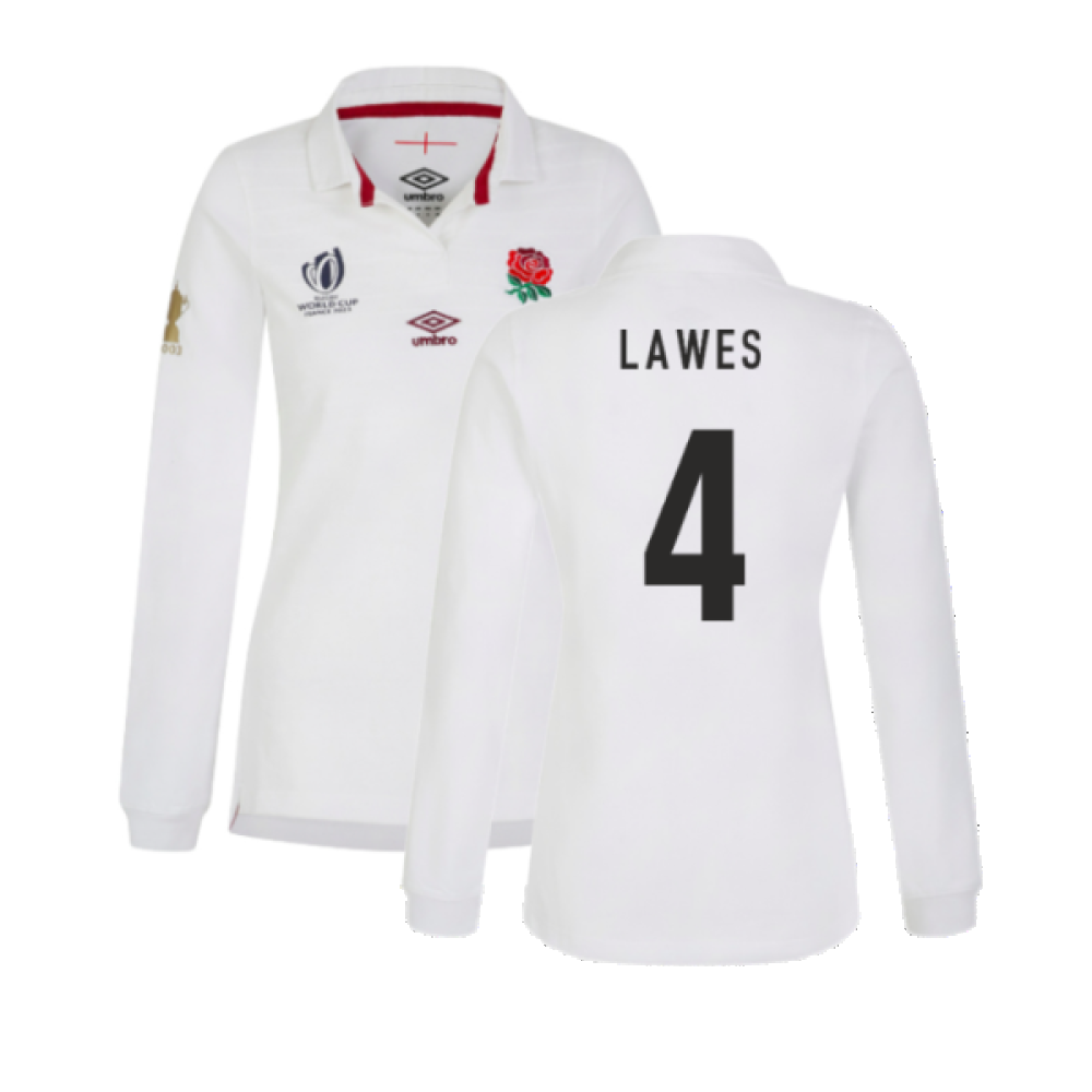 England RWC 2023 Home Classic LS Rugby Shirt (Ladies) (Lawes 4)