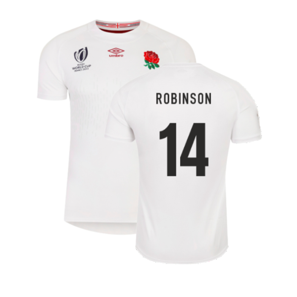 England RWC 2023 Home Pro Rugby Jersey (Robinson 14)