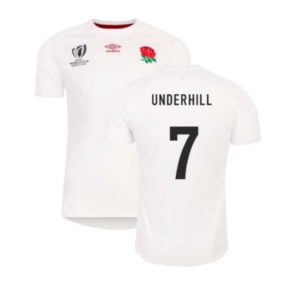 England RWC 2023 Home Replica Rugby Shirt (Underhill 7)