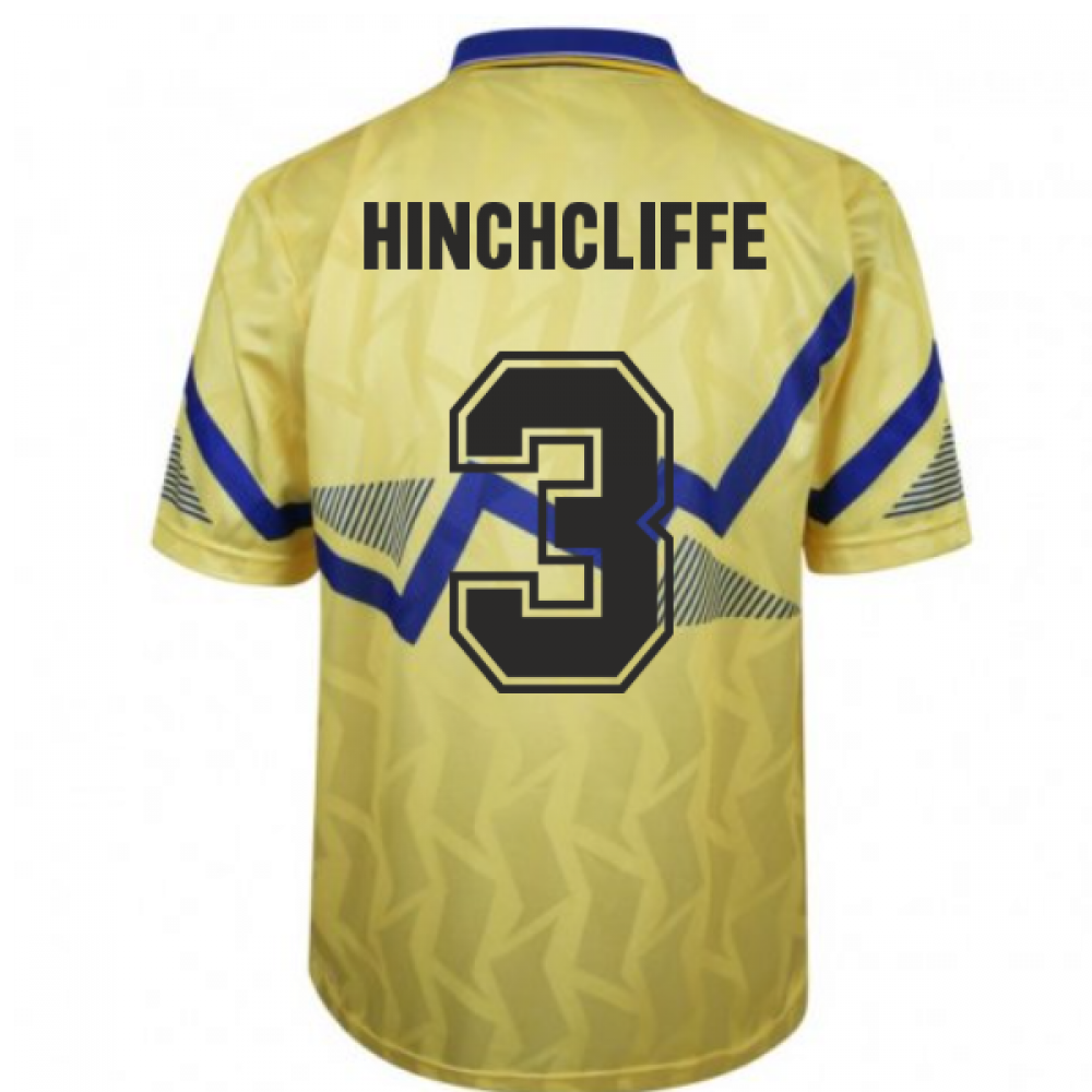 Everton 1990 Away Retro Football Shirt (Hinchcliffe 3)