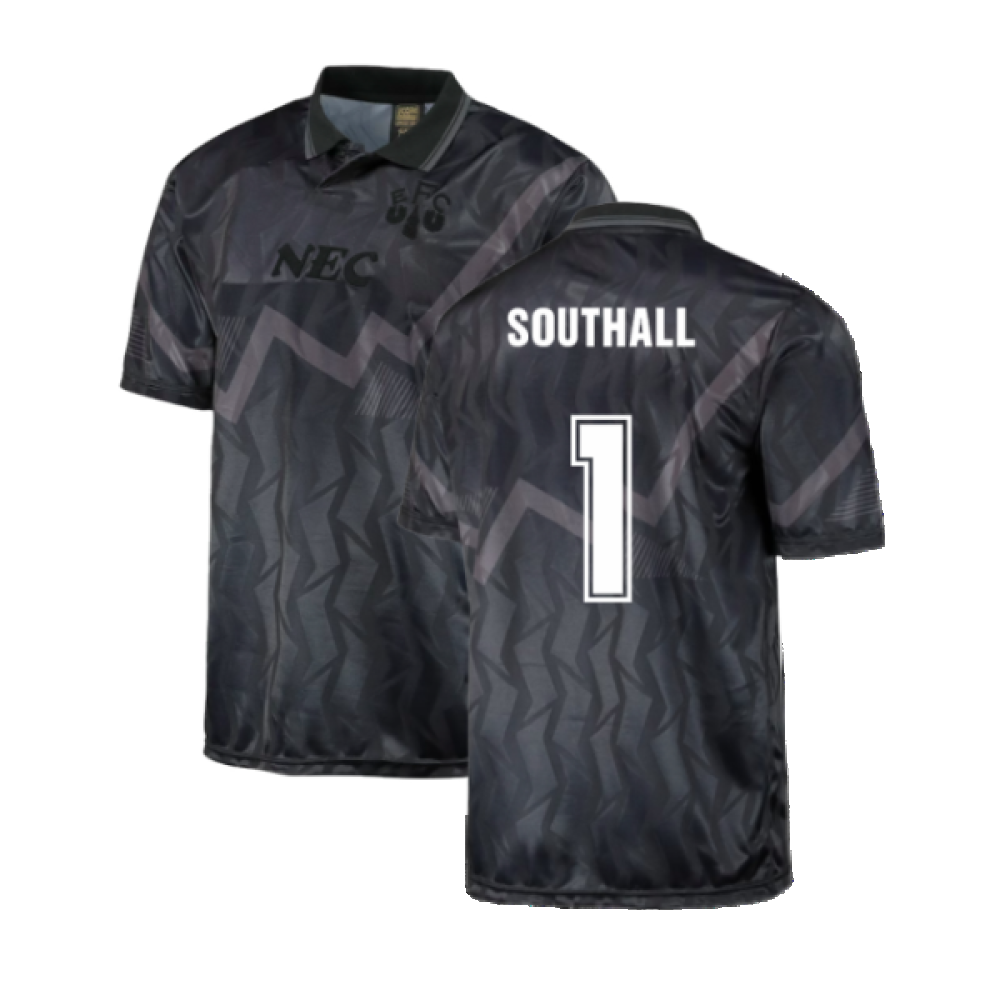 Everton 1990 Black Out Retro Football Shirt (SOUTHALL 1)