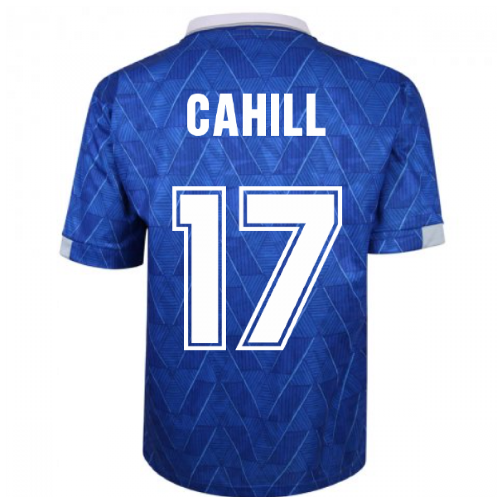 Everton 1990 Home Retro Football Shirt (CAHILL 17)