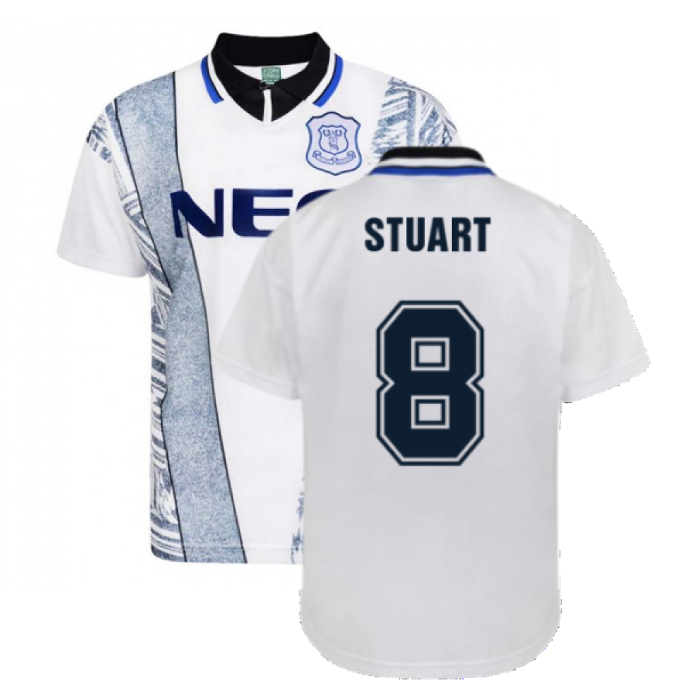 Everton 1995 Away Retro Shirt (Stuart 8)