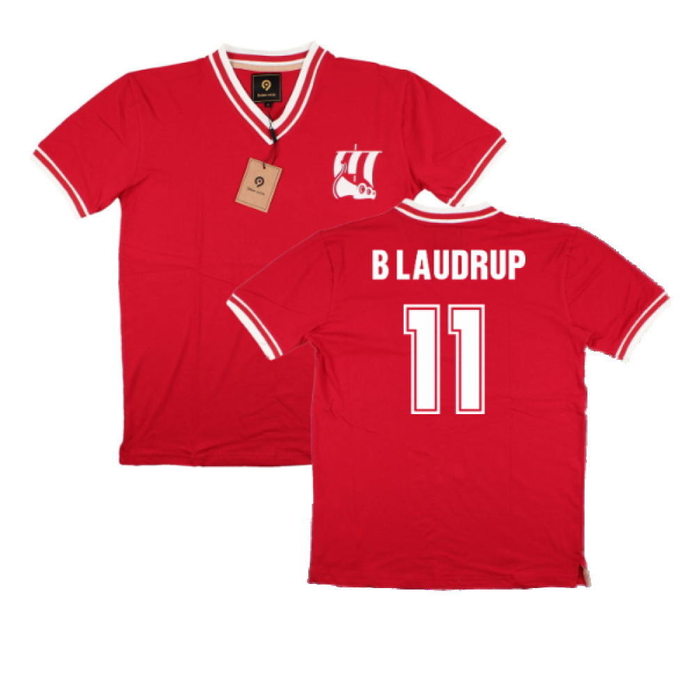 False Nein Denmark Home Shirt (B LAUDRUP 11)