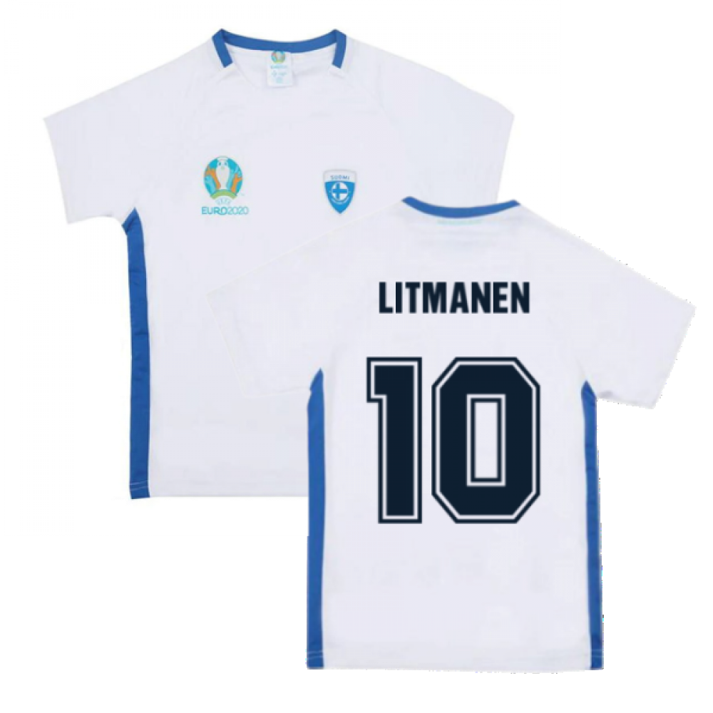 Finland 2021 Polyester T-Shirt (White) - Kids (LITMANEN 10)