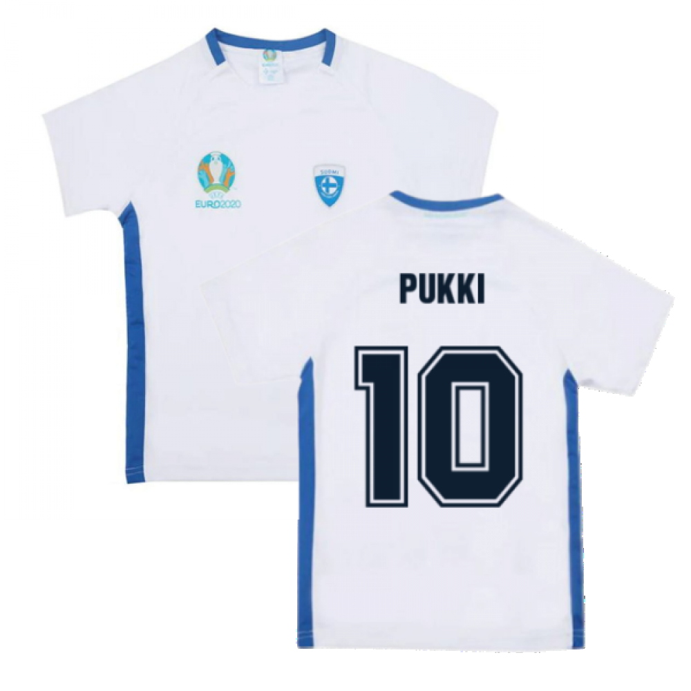 Finland 2021 Polyester T-Shirt (White) - Kids (Pukki 10)