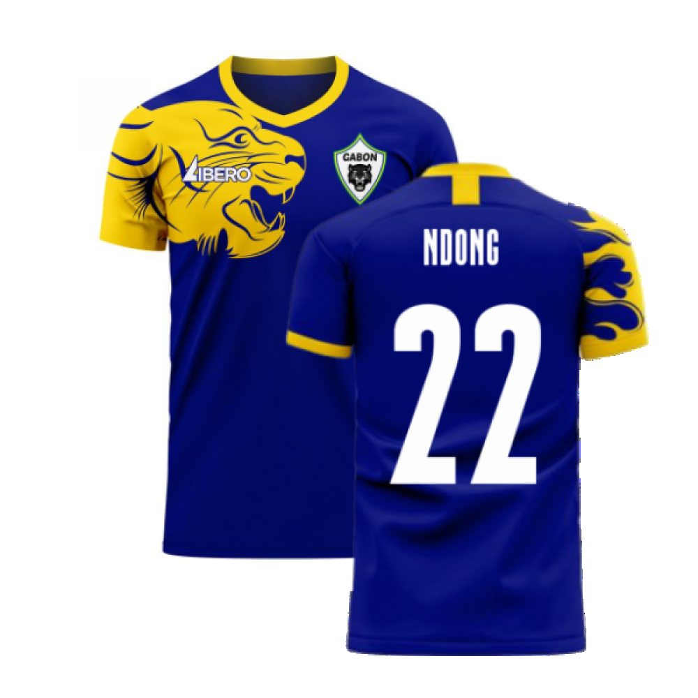 Gabon 2024-2025 Away Concept Football Kit (Libero) (NDONG 22)