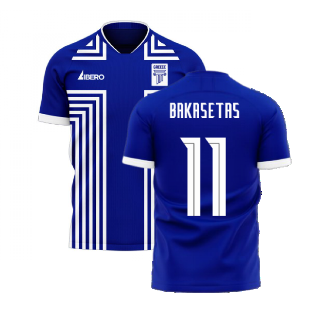 Greece 2024-2025 Away Concept Football Kit (Libero) (BAKASETAS 11)