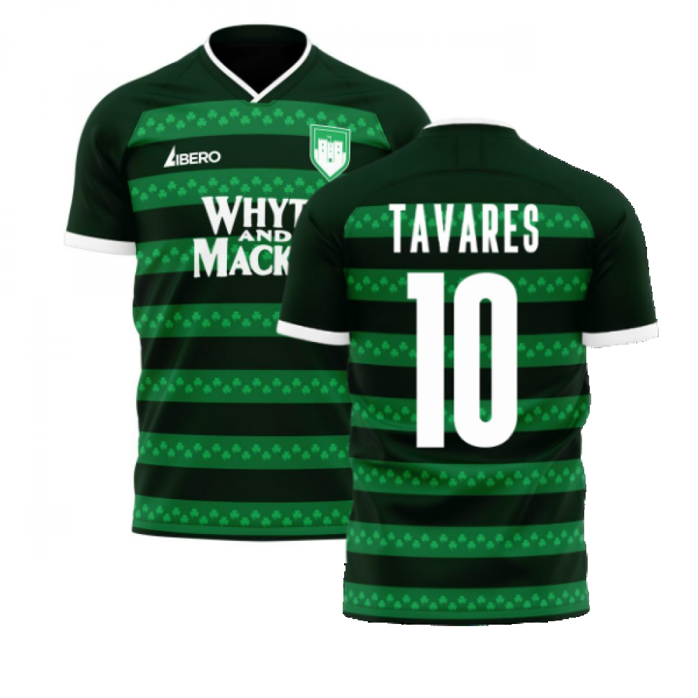 Hibernian 2021-2022 Third Concept Football Kit (Libero) (TAVARES 10)