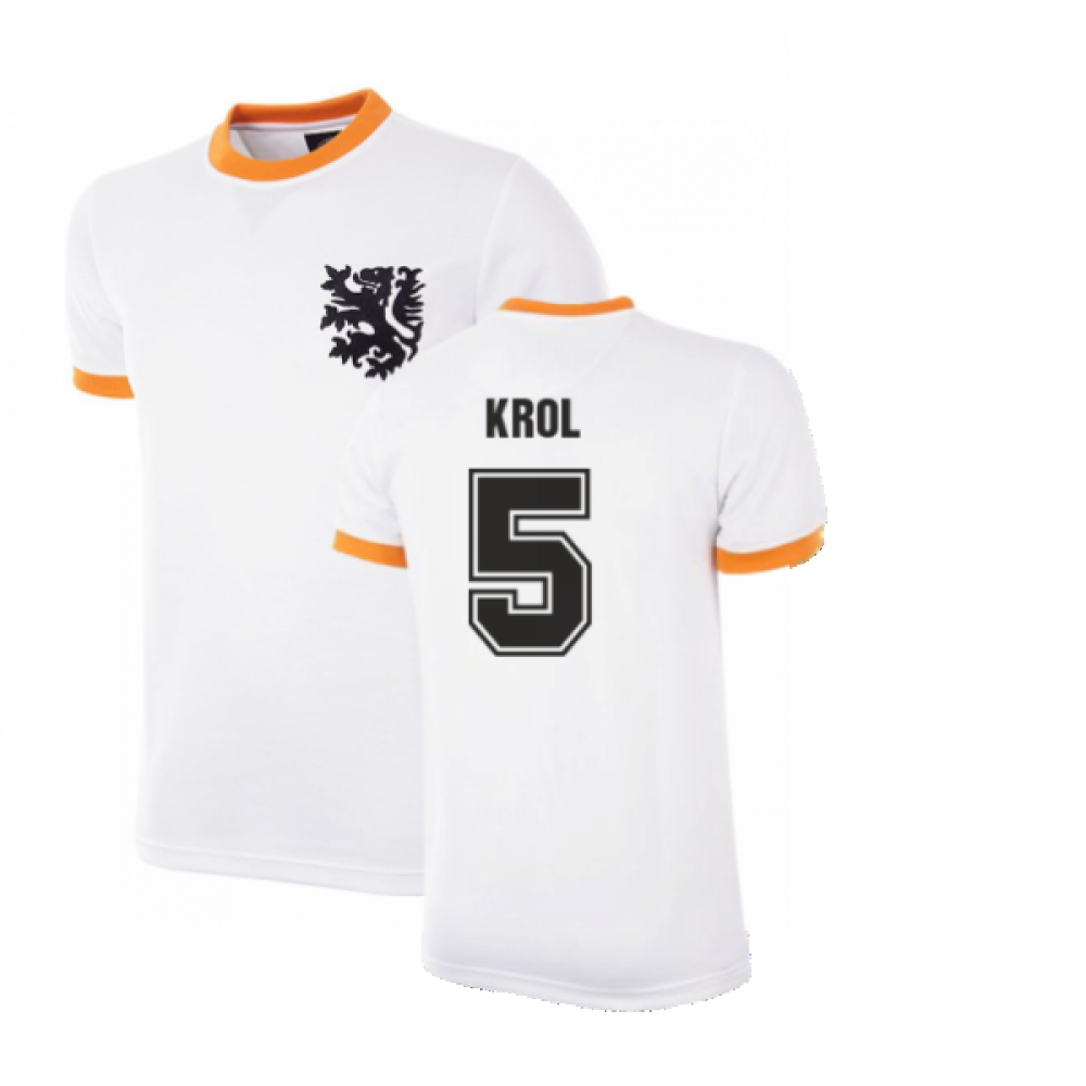 Holland World Cup Away 1978 Retro Football Shirt (Krol 5)