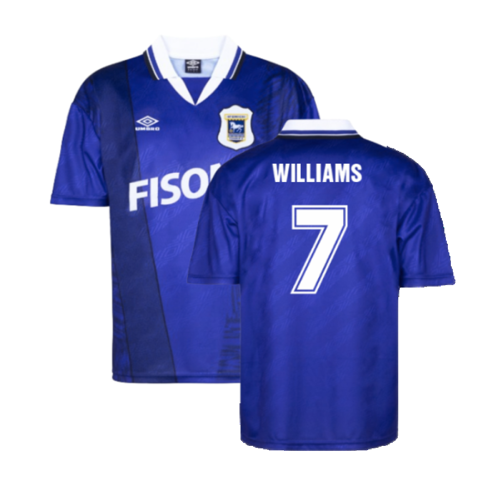 Ipswich Town 1994 Home Retro Shirt (Williams 7)