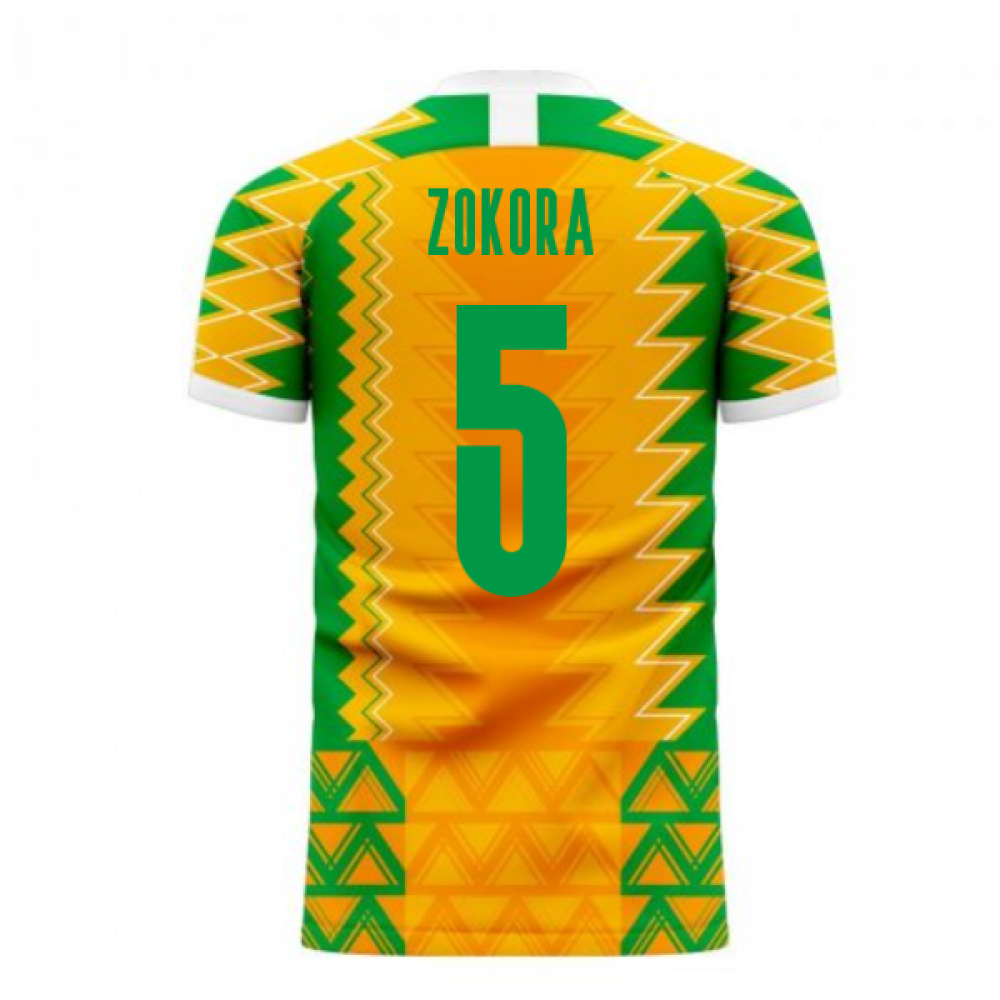 Ivory Coast 2024-2025 Home Concept Football Kit (Libero) (ZOKORA 5)