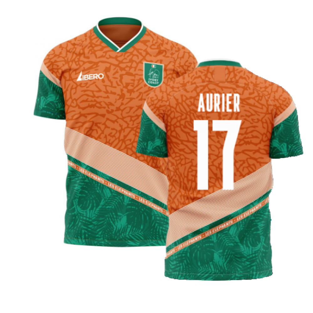 Ivory Coast 2021-2022 Away Concept Football Kit (Libero) (AURIER 17)